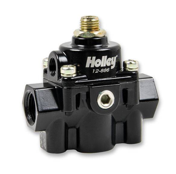 Holley - 12-866 Holley EFI Bypass Style Fuel Prs Regulator, 60 PSI, Black Die Cast
