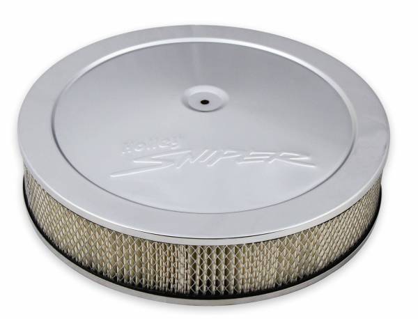 Holley Sniper EFI - Sniper Air Cleaner Assembly, 14 x 4  Chrome Finish